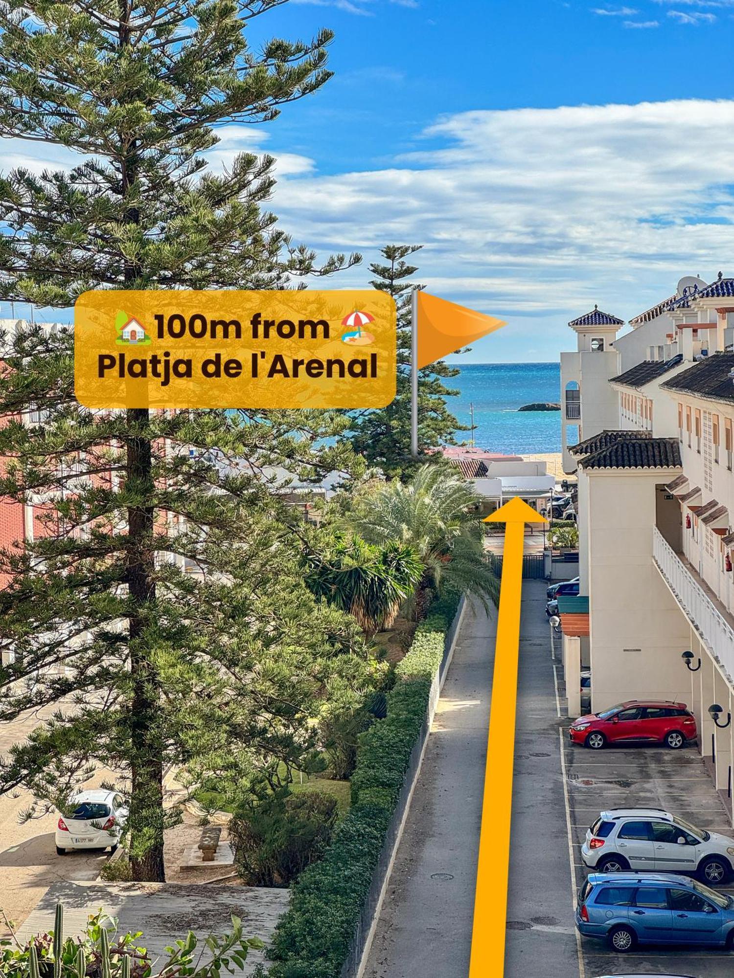 Studio Hola Arenal Platja de Larenal Esterno foto